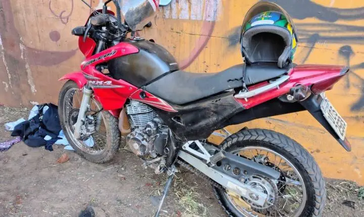 Motociclista é socorrido de helicóptero após acidente na entrada de Marialva