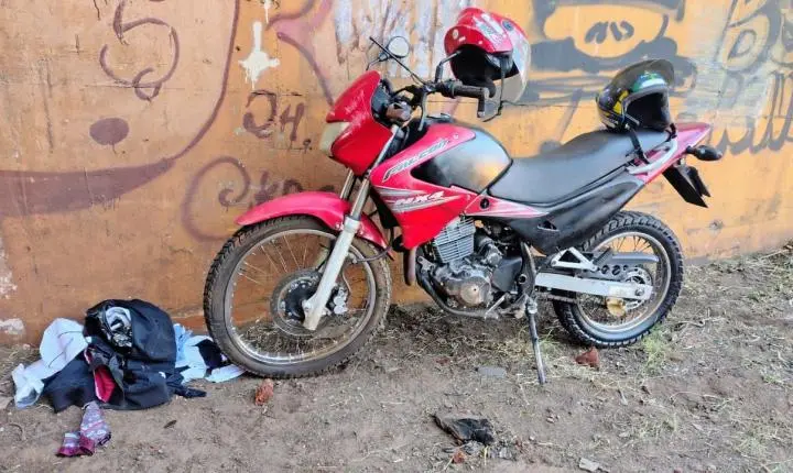 Motociclista é socorrido de helicóptero após acidente na entrada de Marialva